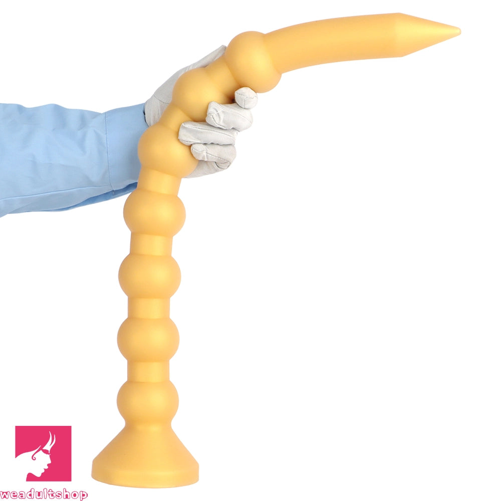 23.62in Soft Seven Beads Expansion Long Deep Huge Anal Plug Cock Dildo