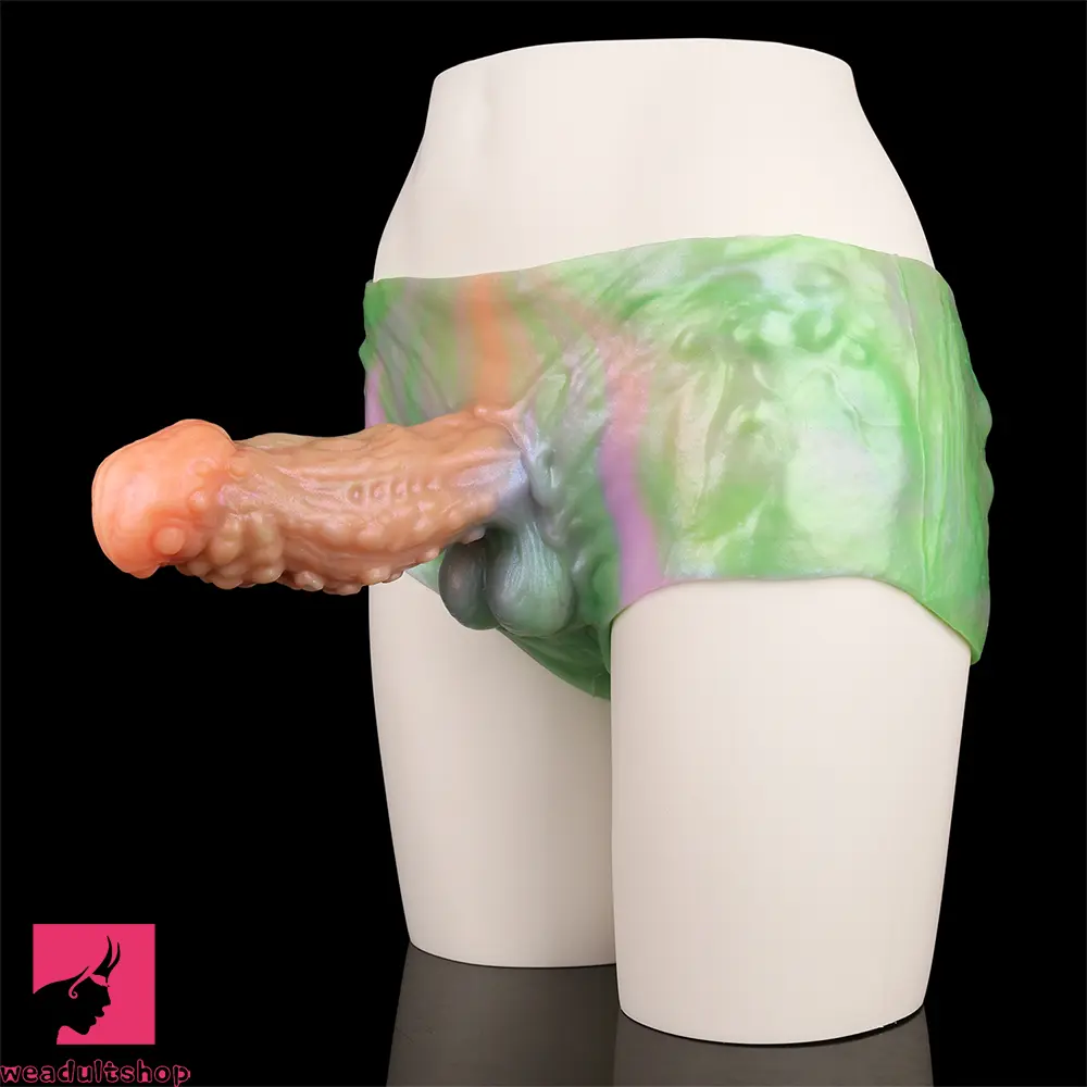 7.67in Monster Hollow Dildo Harness Pants Strap on Sex Fantasy Dildo