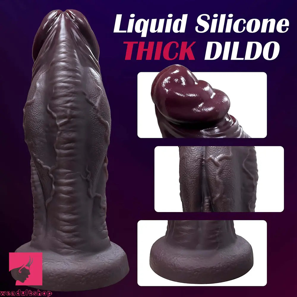 6.69in 8.66in 10.24in 11.42in 12.99in Thick Glans Real Veins Flirting Toy Dildo
