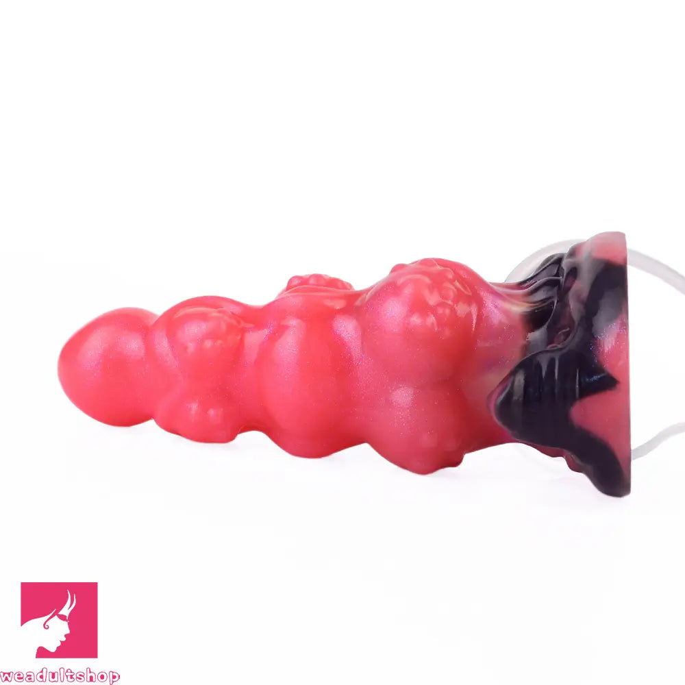 5.91in Odd Knot Spiked Silicone Soft Inflatable Spraying Squirting Real Dildo
