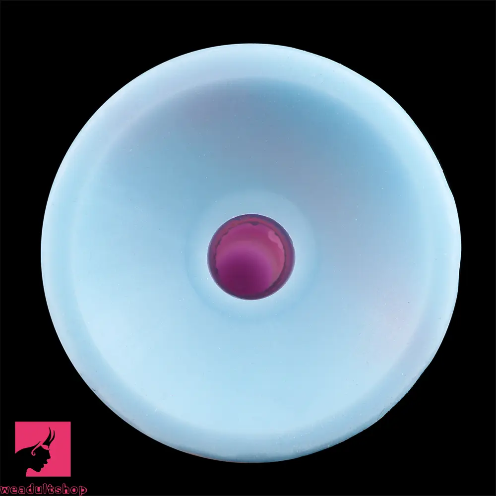 8.11in Inflatable Silicone Soft Dildo Squeeze Water Female Male Cock Toy