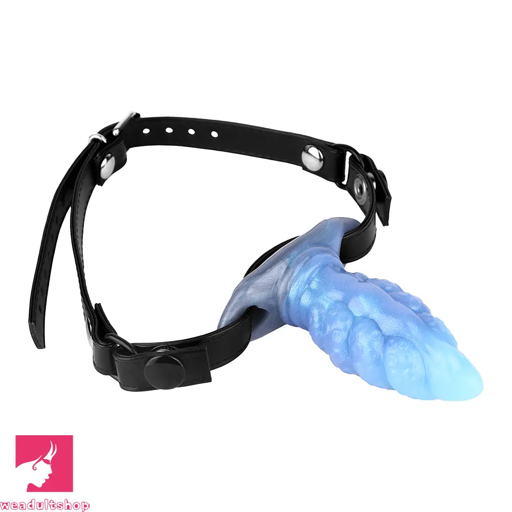 2.91in-9.05in Octopus Vibrating Anchor Dildo Anal Plug Wearable Mouth Gag