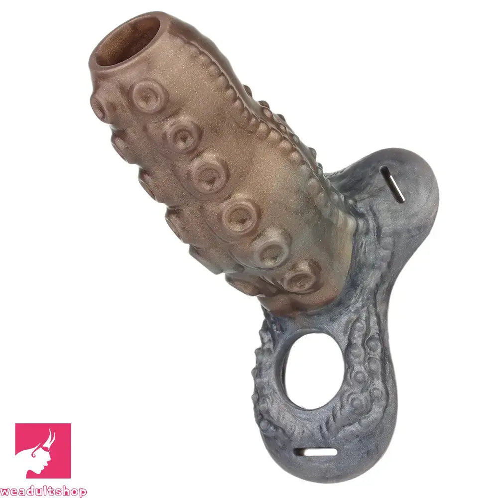 4.02in 4.76in 6.06in 6.69in Tentacle Strap on Hollow Penis Sleeve Dildo