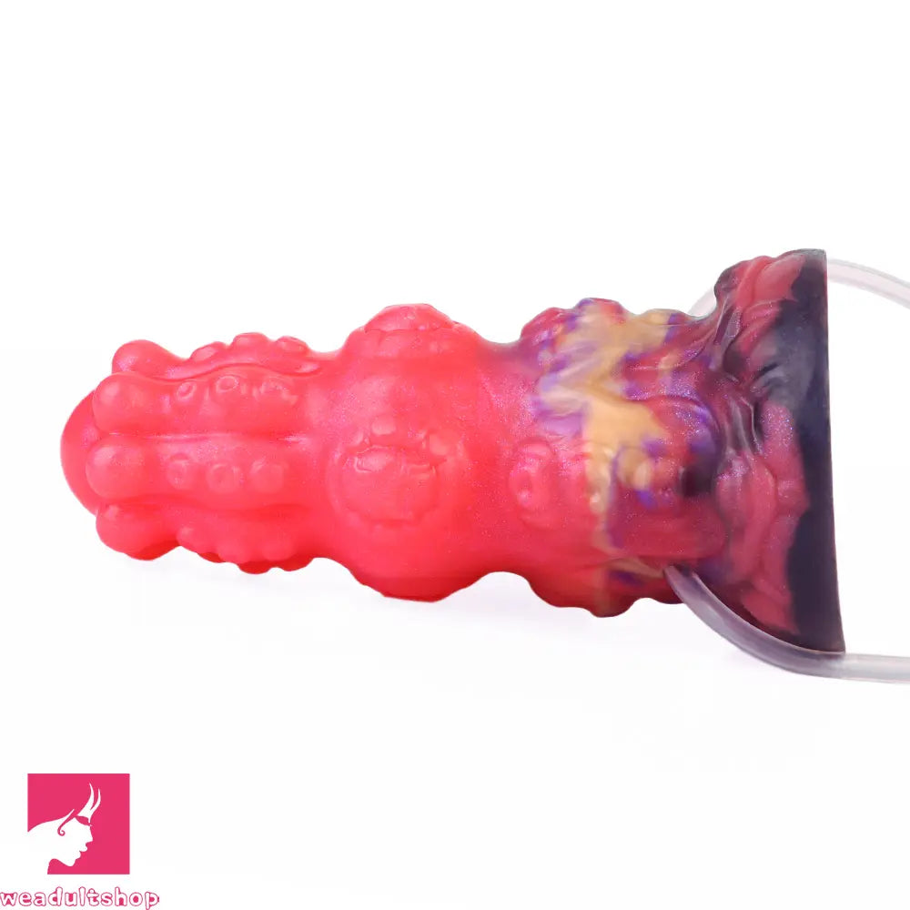 5.91in Fantasy Weird Silicone Soft Inflatable Spraying Water Dildo For Sex