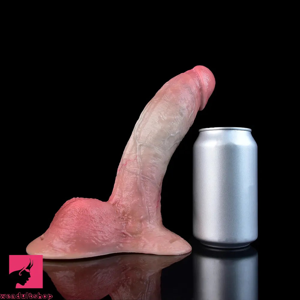 6.49in 8.46in Real Skin Manual Play Strap on Dual Density Silicone Solid Dildo