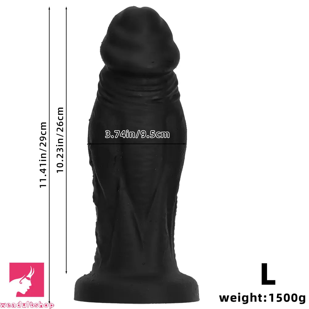 8.66in 10.23in 11.41in Extra Large Silicone Soft Anal Expansion Cock Dildo