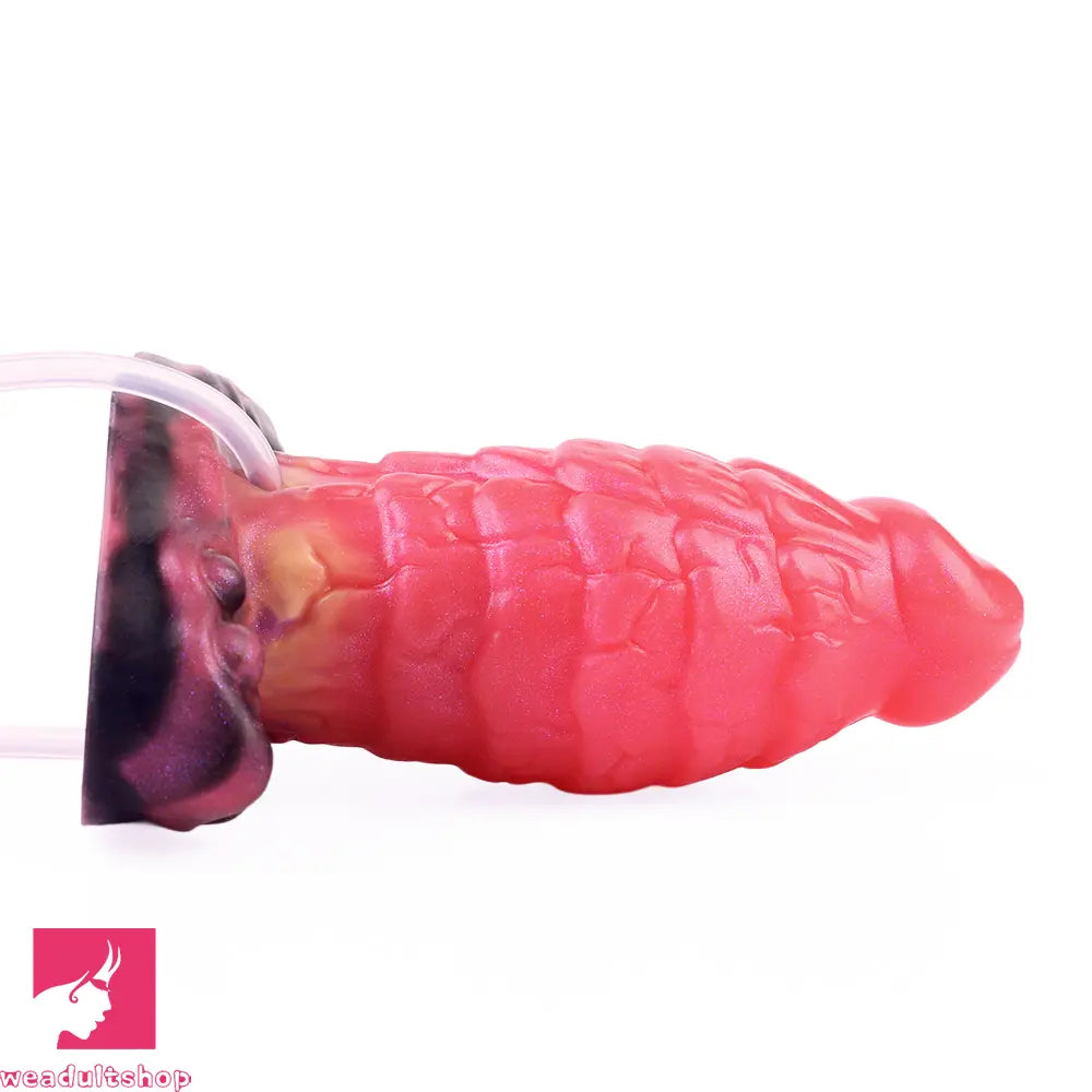 5.31in Fantasy Silicone Soft Inflatable Spraying Water Dildo For Anus Sex