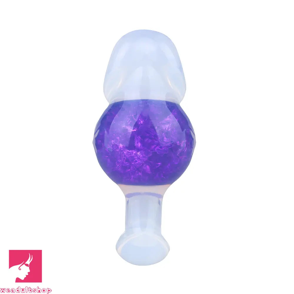 4.96in Luminous Silicone Anal Beads Dildo Anal Sex Toy For Adult Cock