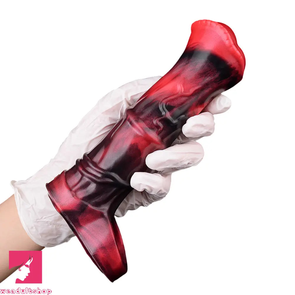 5.58in 7.17in Silicone Horse Dildo Sleeve Vibrating Hollow Waterproof Dildo