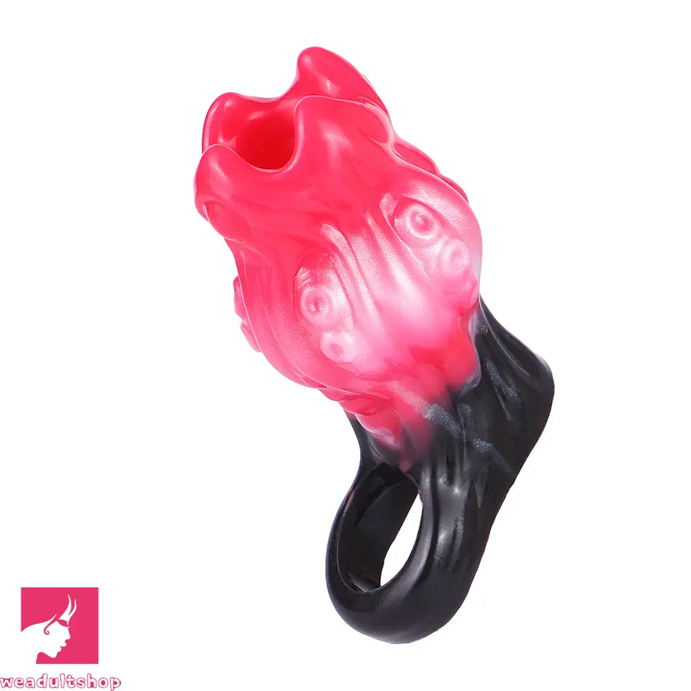4.4in 5.11in 5.86in Fantasy Tentacle Silicone Dildo Sleeve Crown Top Quality