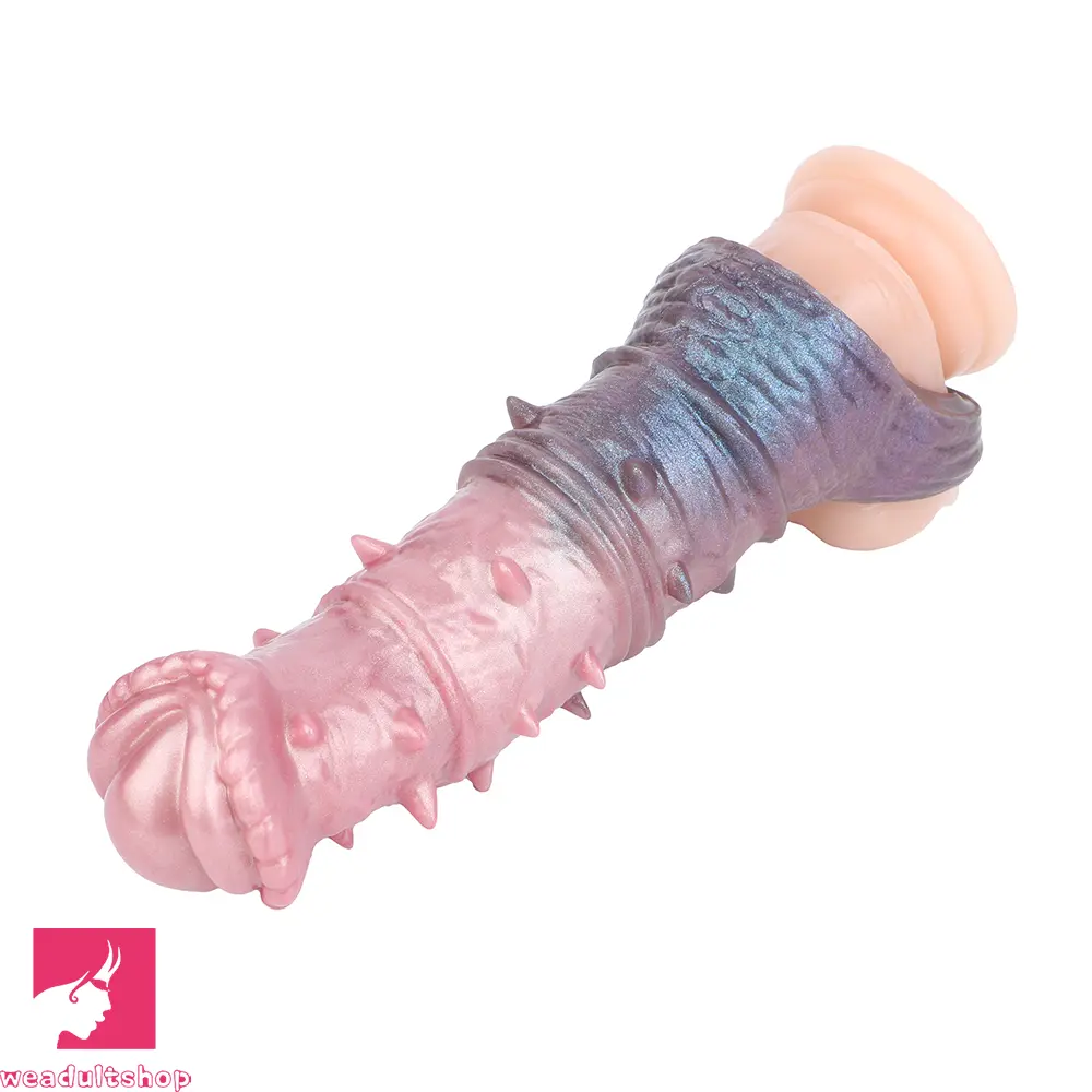 7.48in Spiked Horse Cock Sleeve Dildo Fantasy Penis Extender Cock