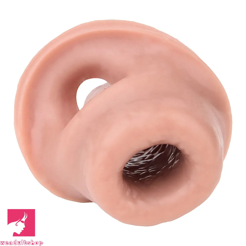 5.15in Liquid Silicone Strap on Penis Extender Cock Sleeve Dildo For Clit