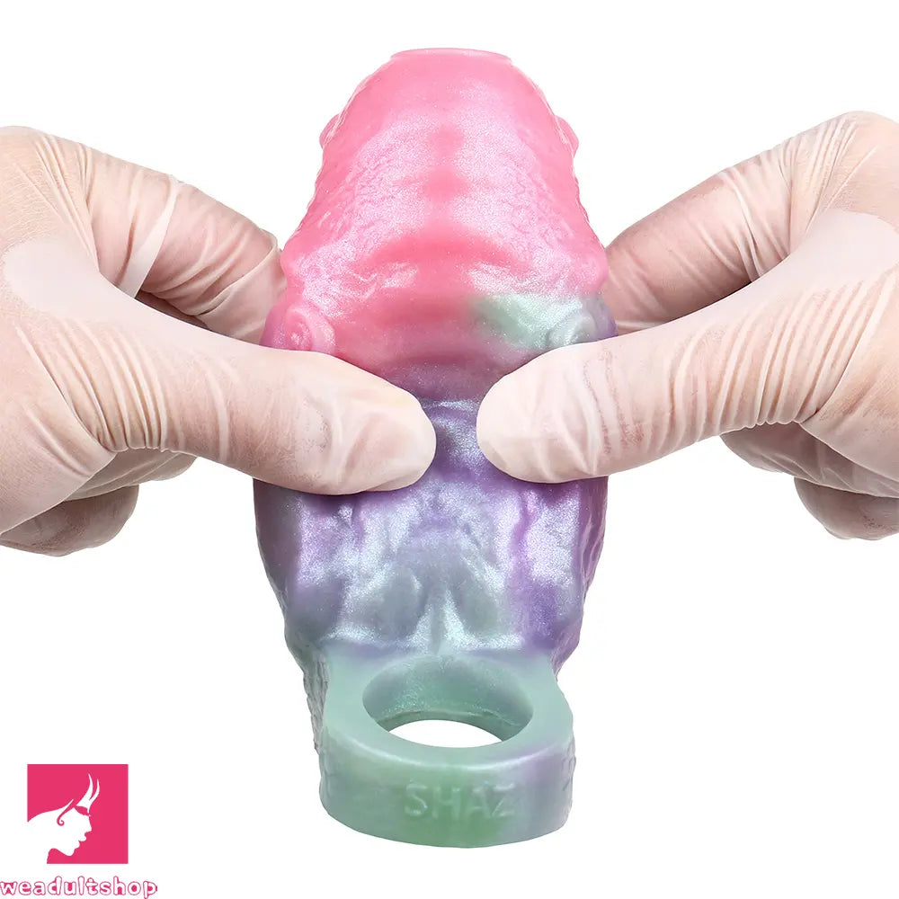 5.03in Velvet Pulse SHAZ-3019 Fantasy Hollow Dildo Sleeve Cock Extension