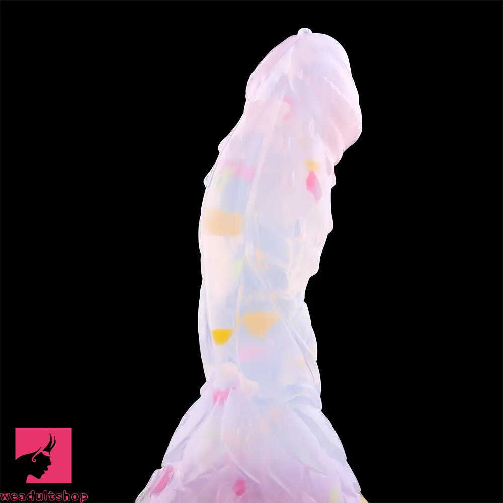 4.68in 5.9in 7.16in 8.26in Fantasy Spiked Silicone Soft Dildo With Key Chain