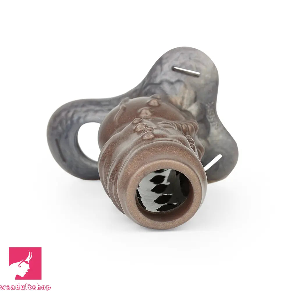 6.69in Tentacle Silicone Monster Hollow Strap on Dildo Sleeve For Cock