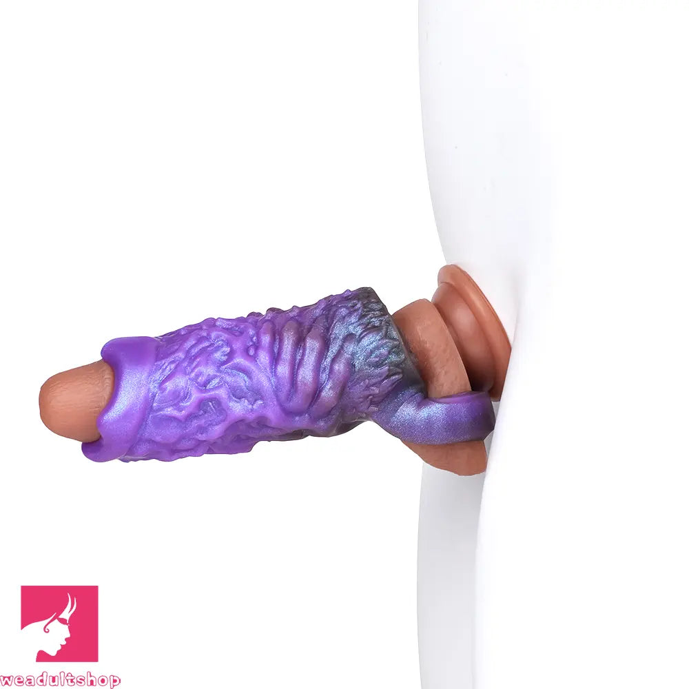 5.78in Dragon Beast Creature Fantasy Hollow Silicone Soft Dildo Sleeve