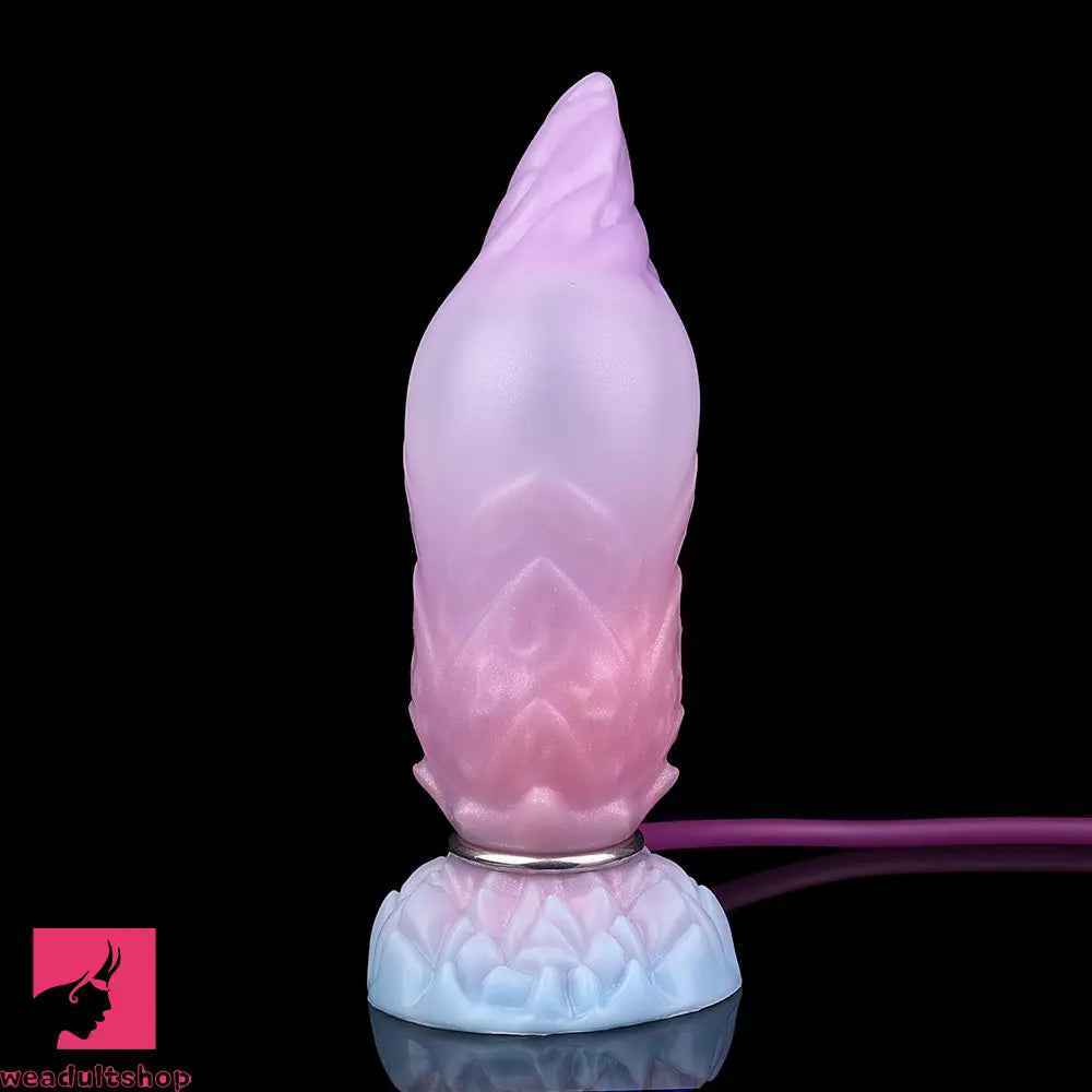 8.14in Squeeze Inflatable Alien Penis Big Fantasy Silicone Dildo For Clit
