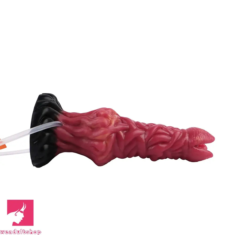8.03in Ejaculating Inflatable Big Silicone Soft Fantasy Odd Creature Dildo