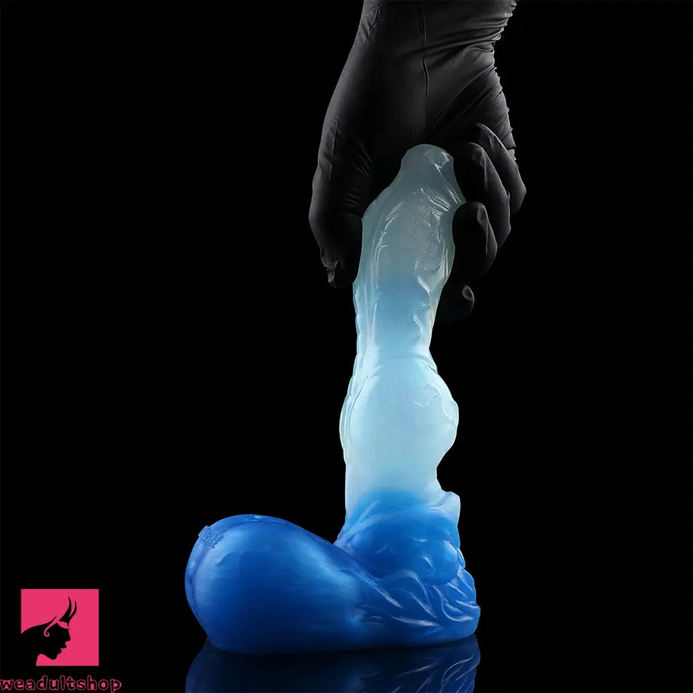 4.56in 5.9in 6.81in 8.07in Dog Knot Silicone Soft Fantasy Cock Anal Dildo