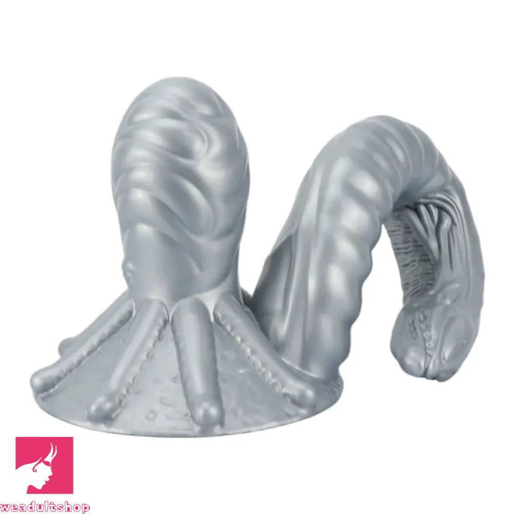 11.81in 17.7in Dual Ended Alien Anal Plug Soft Fantasy Dildo Anal Massage Dilator