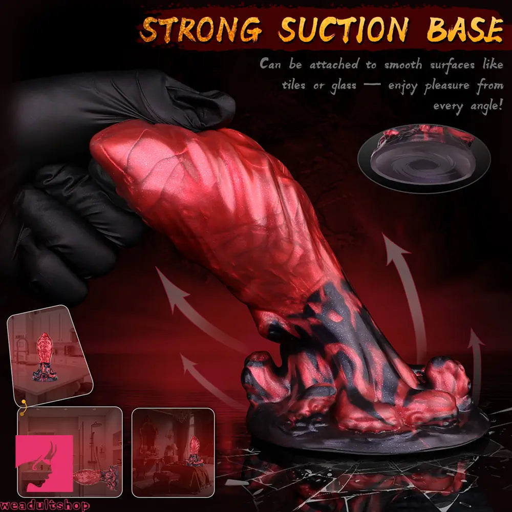 5.83in Monster Fantasy Silicone Soft Dildo Male Masturbator Anal Plug