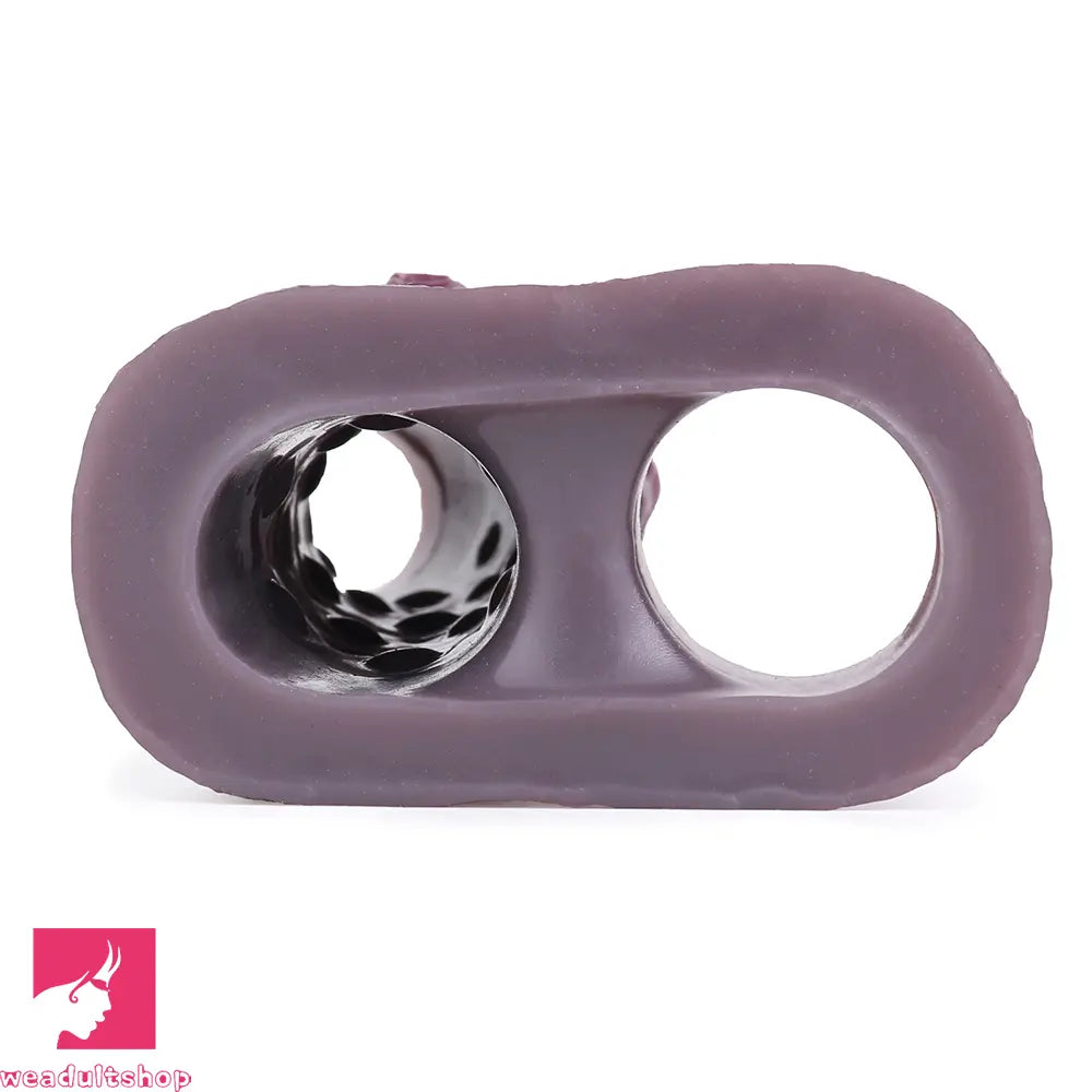 4.09in 4.64in 5.51in Lifelike Cock Soft Silicone Flexible Real Dildo Sleeve