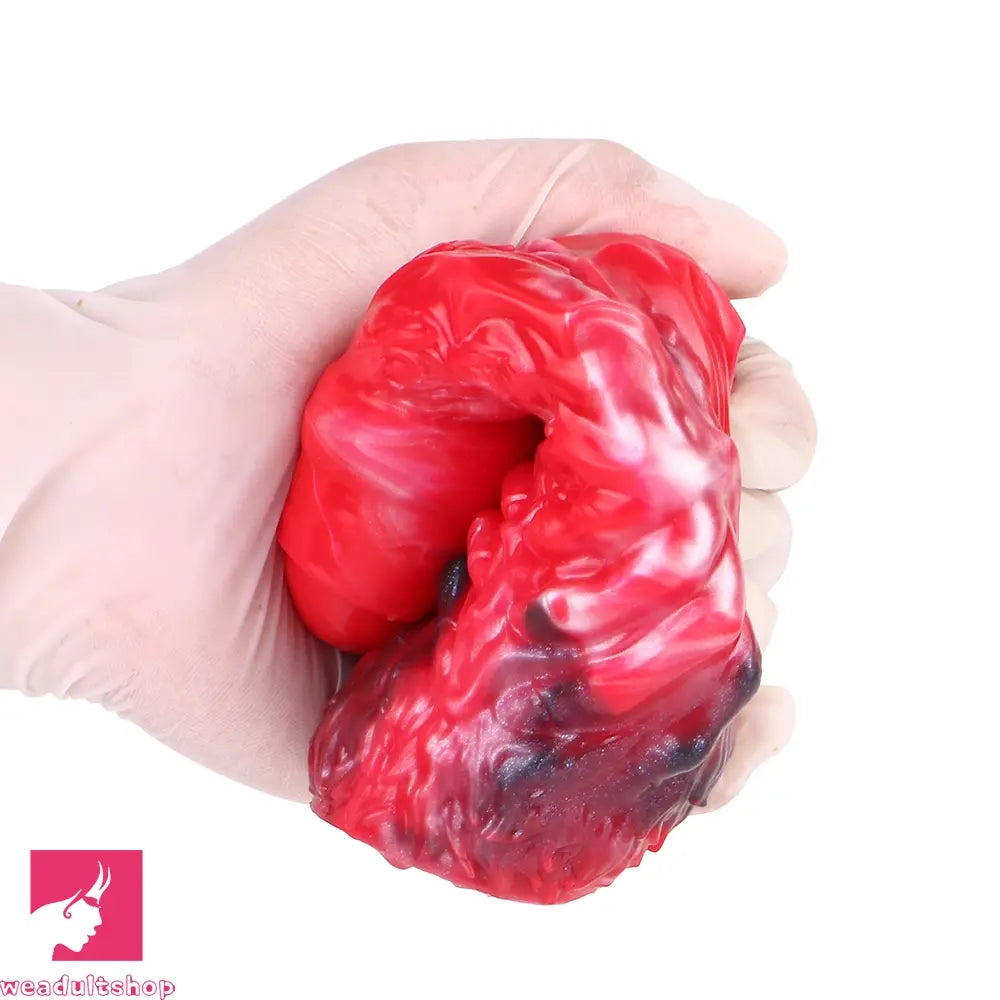 5.98in Uncut Soft Hollow Dildo Built-in keel Vibration Remote Penis Sleeve