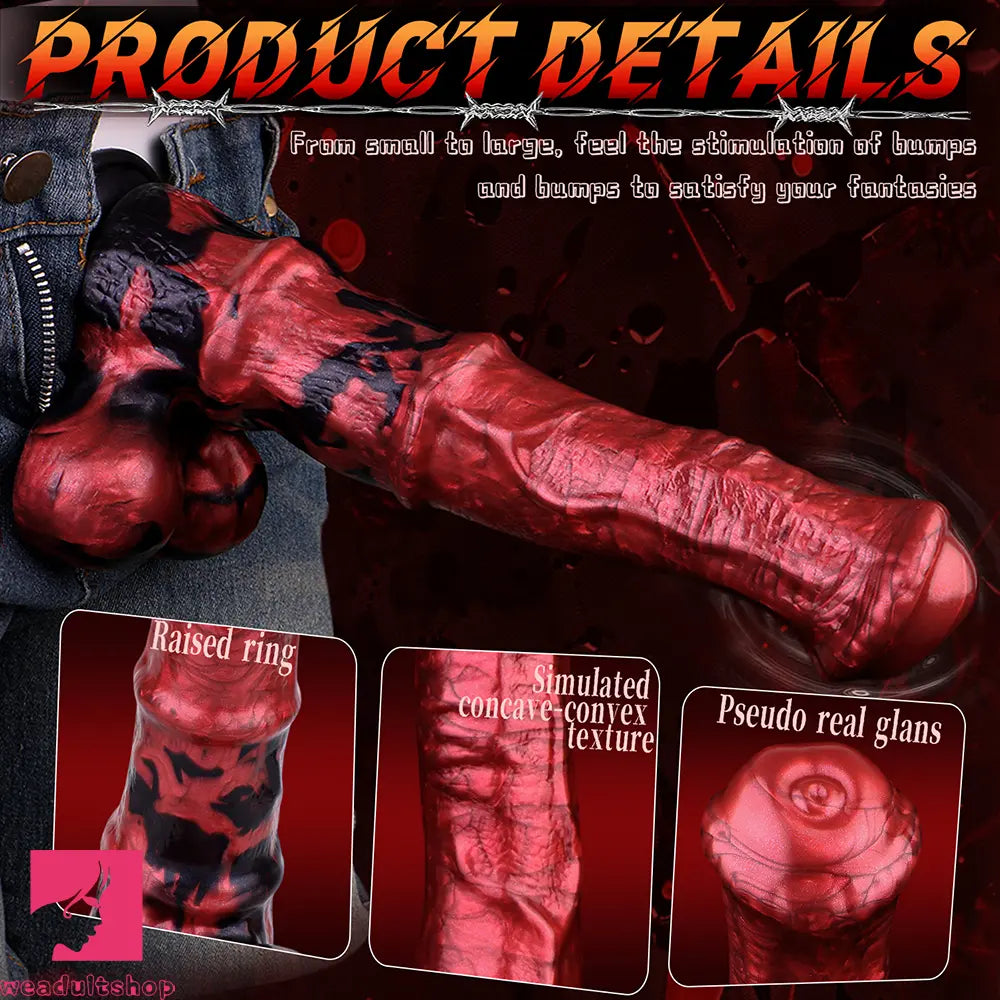 11.02in Liquid Silicone Horse Cock Big Dildo Large Toy Couple Foreplay