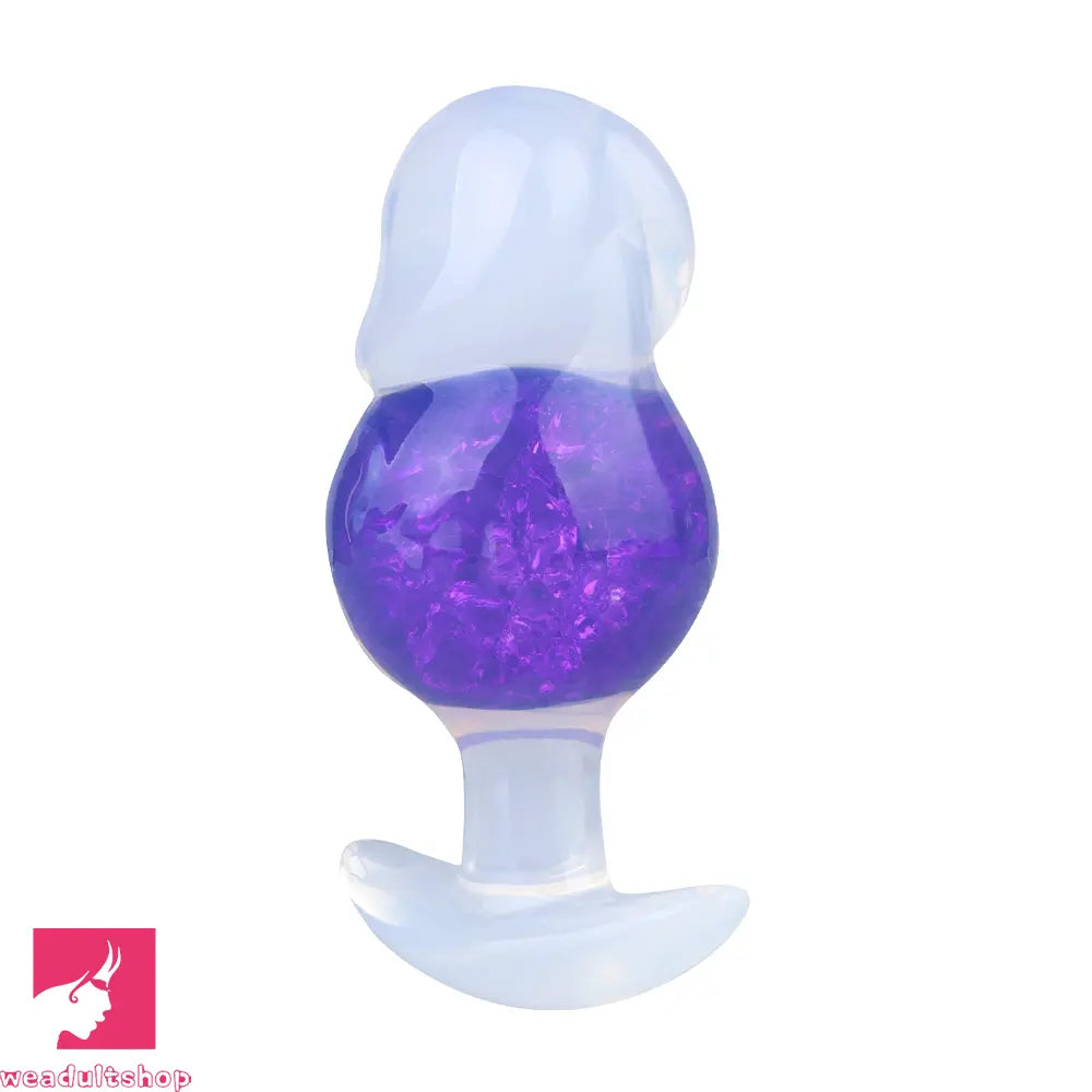 4.96in Luminous Silicone Anal Beads Dildo Anal Sex Toy For Adult Cock
