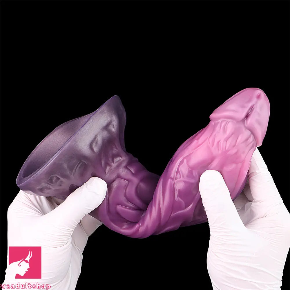9.64in Squeezing Inflatable Alien Penis Fantasy Odd Silicone Dildo For Sex