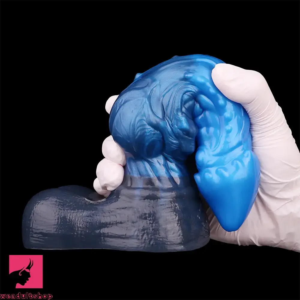 8.22in Dual Density Silicone Monster Knot Dildo Ultra Soft Penis Love Cock