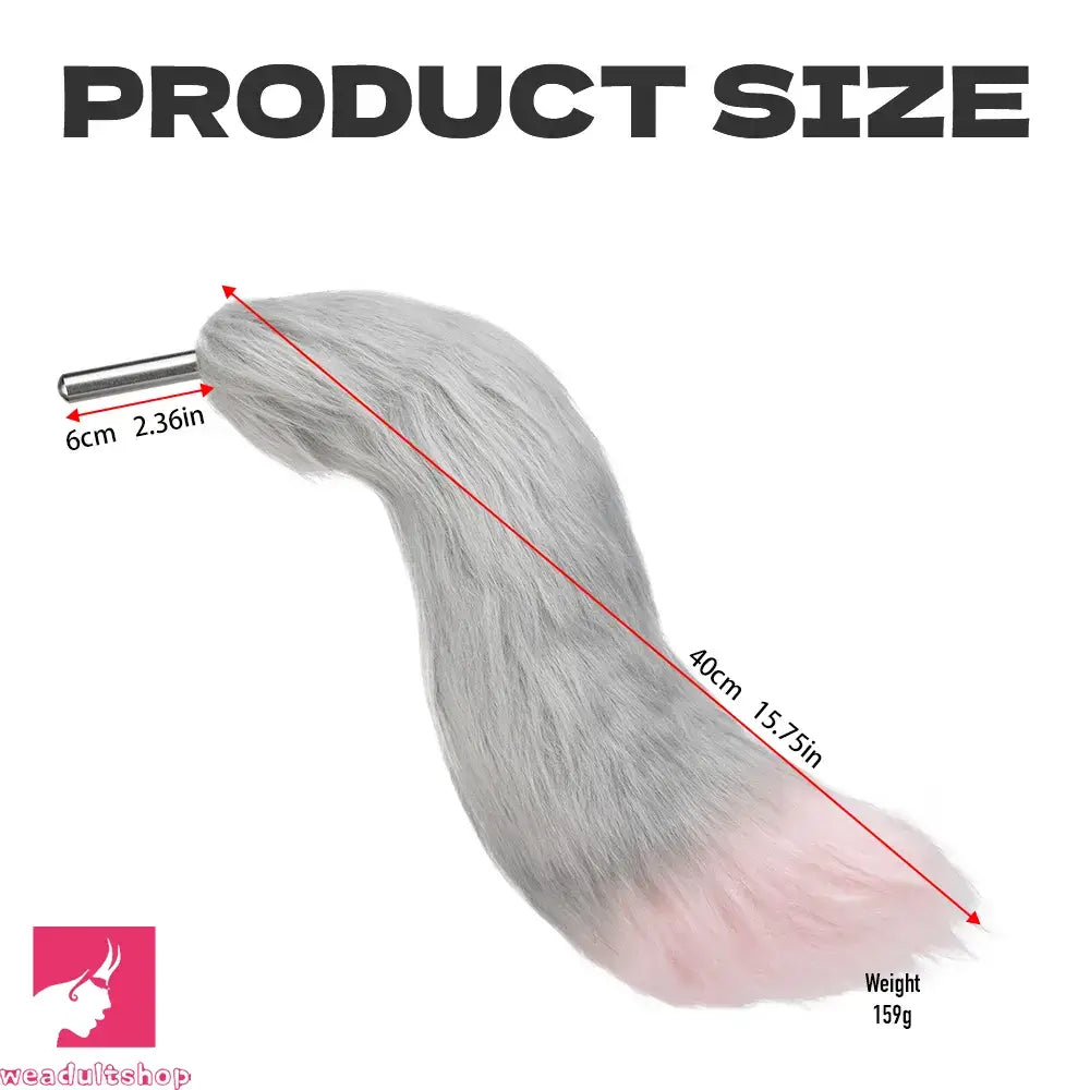 7.08in Odd Dog Knot Strap on Dildo For Fox Tail Cosplay Anus Dilator Masturbator