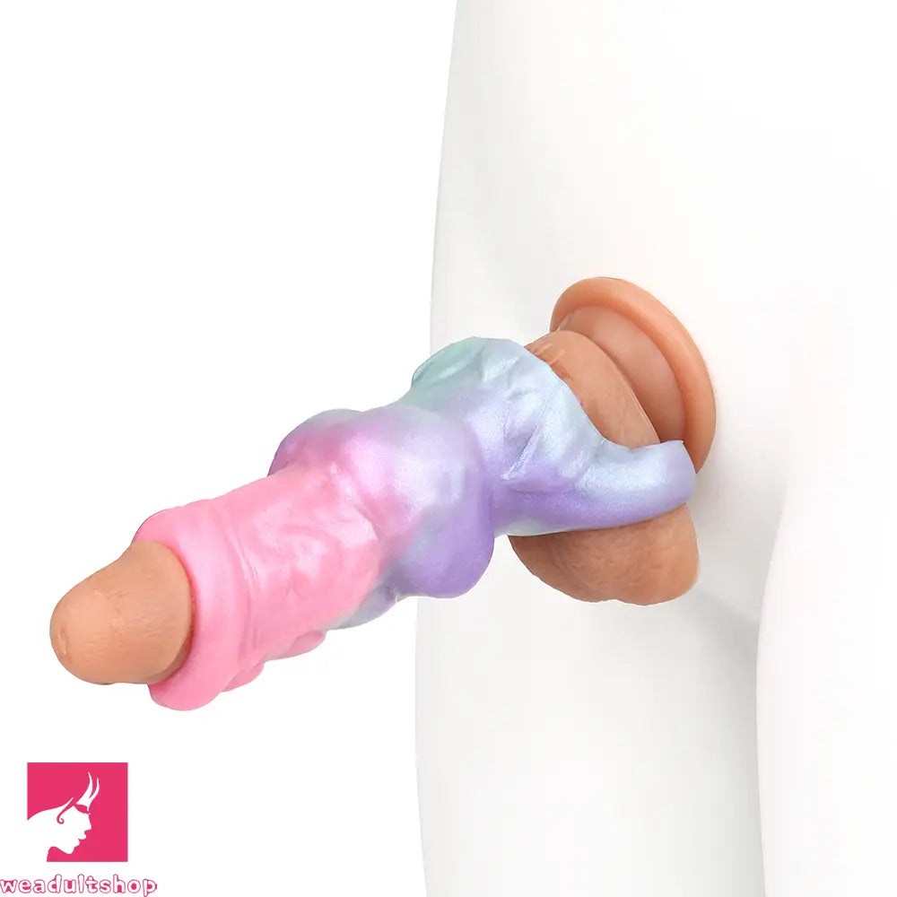 5.9in Flesh Shell SHAZ-3006 Fantasy Hollow Dildo Sleeve For Cock Extension
