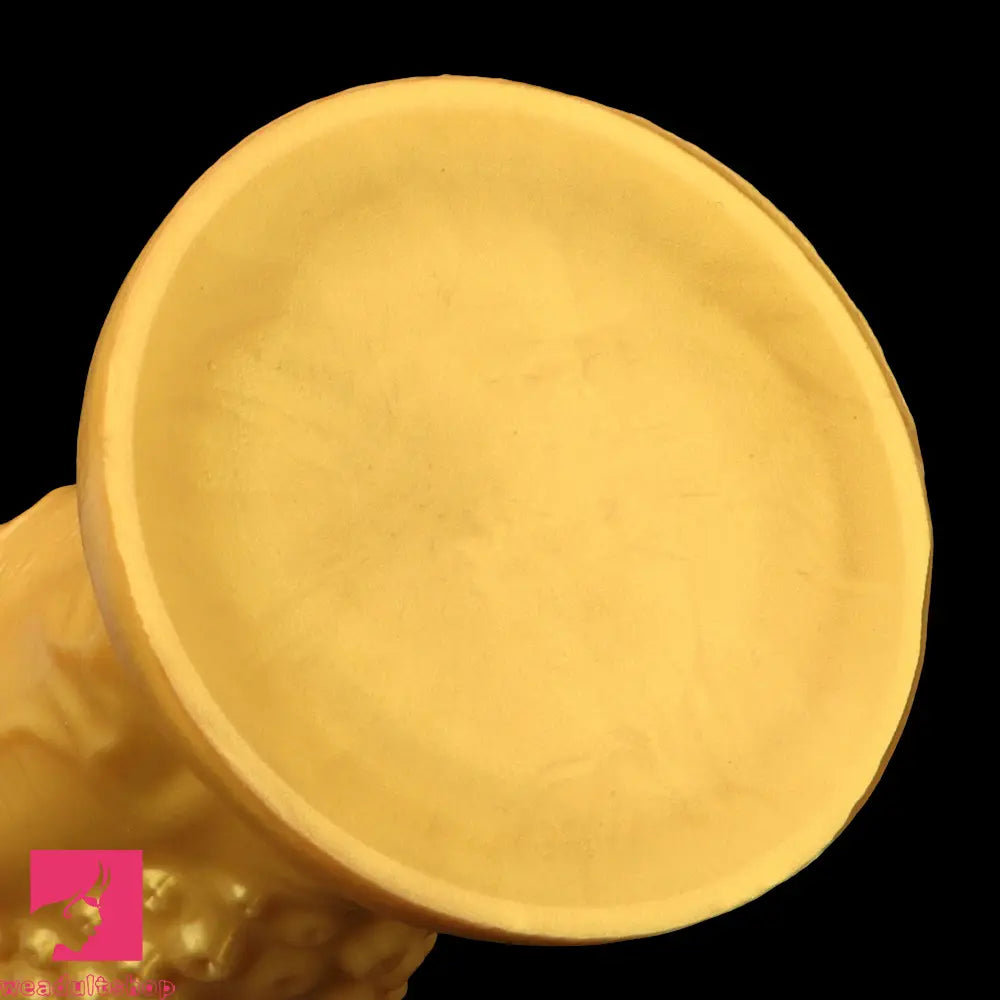 8.66in 9.06in 9.84in 11.42in 12.4in Golden Silicone Fantasy Soft Anal Dildo