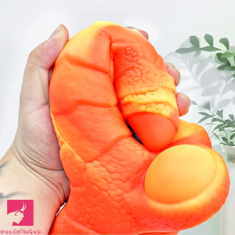 7.08in 9.05in Uncut Big Monster Animal Soft Silicone Luminous Clit Dildo