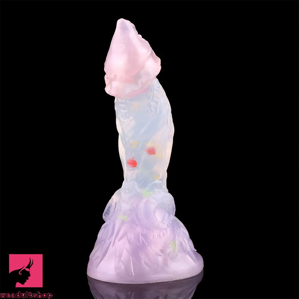 4.72in 5.9in 7.08in 8.66in Silicone Fantasy Soft Women Dildo With Key Chain