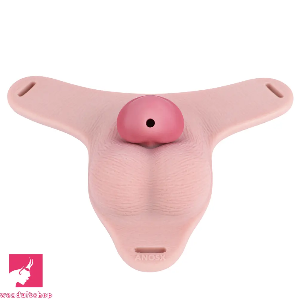 3.34in Real Hollow Chastity Cage Dildo For Prostate Hands-free Using Sex