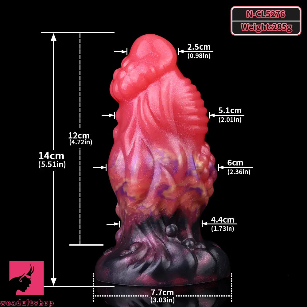 5.51in Fantasy Monster Thick Odd Dildo Silicone Soft Sex Toy For Clit