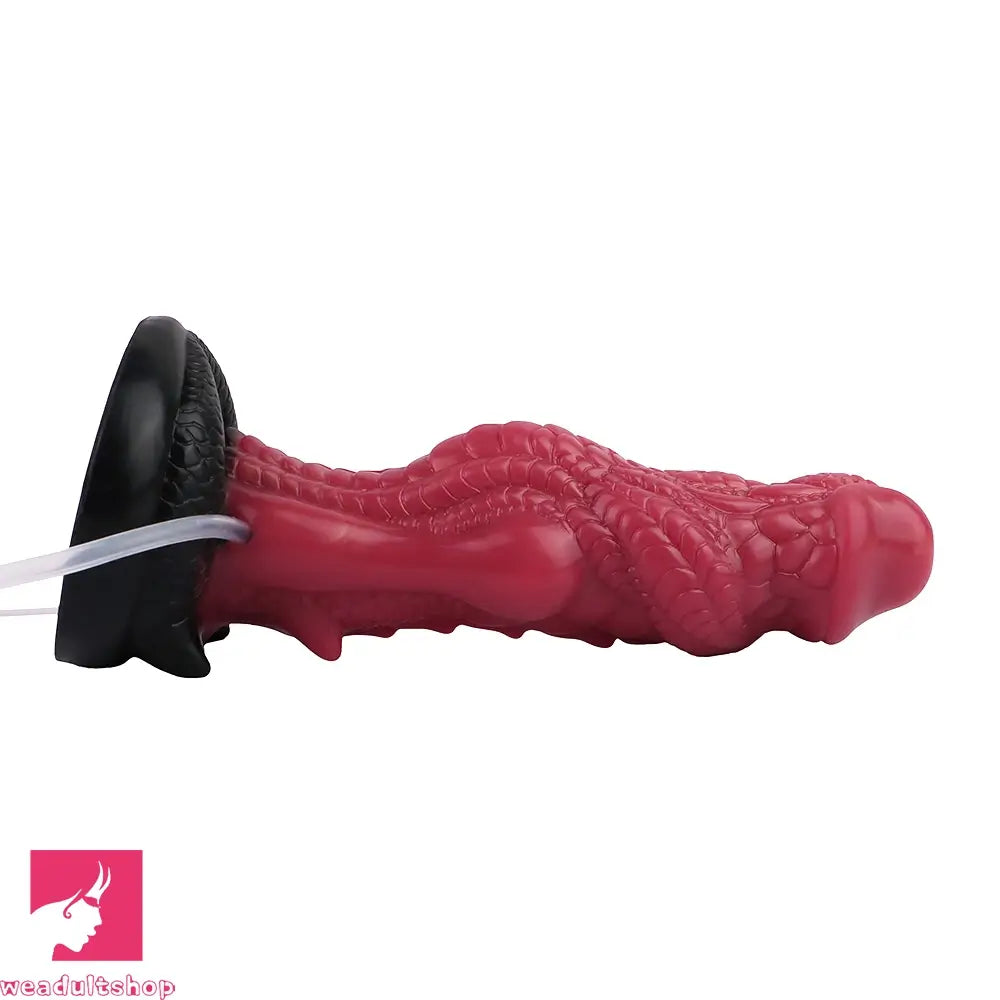 8.26in Dragon Ejaculating Inflatable Silicone Soft Animal Creature Odd Dildo
