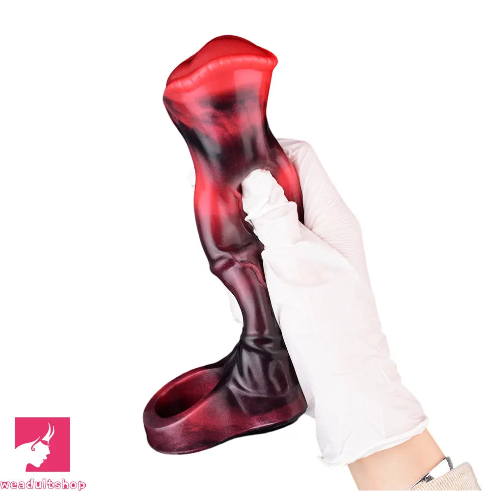 5.58in 7.17in Silicone Horse Dildo Sleeve Vibrating Hollow Waterproof Dildo