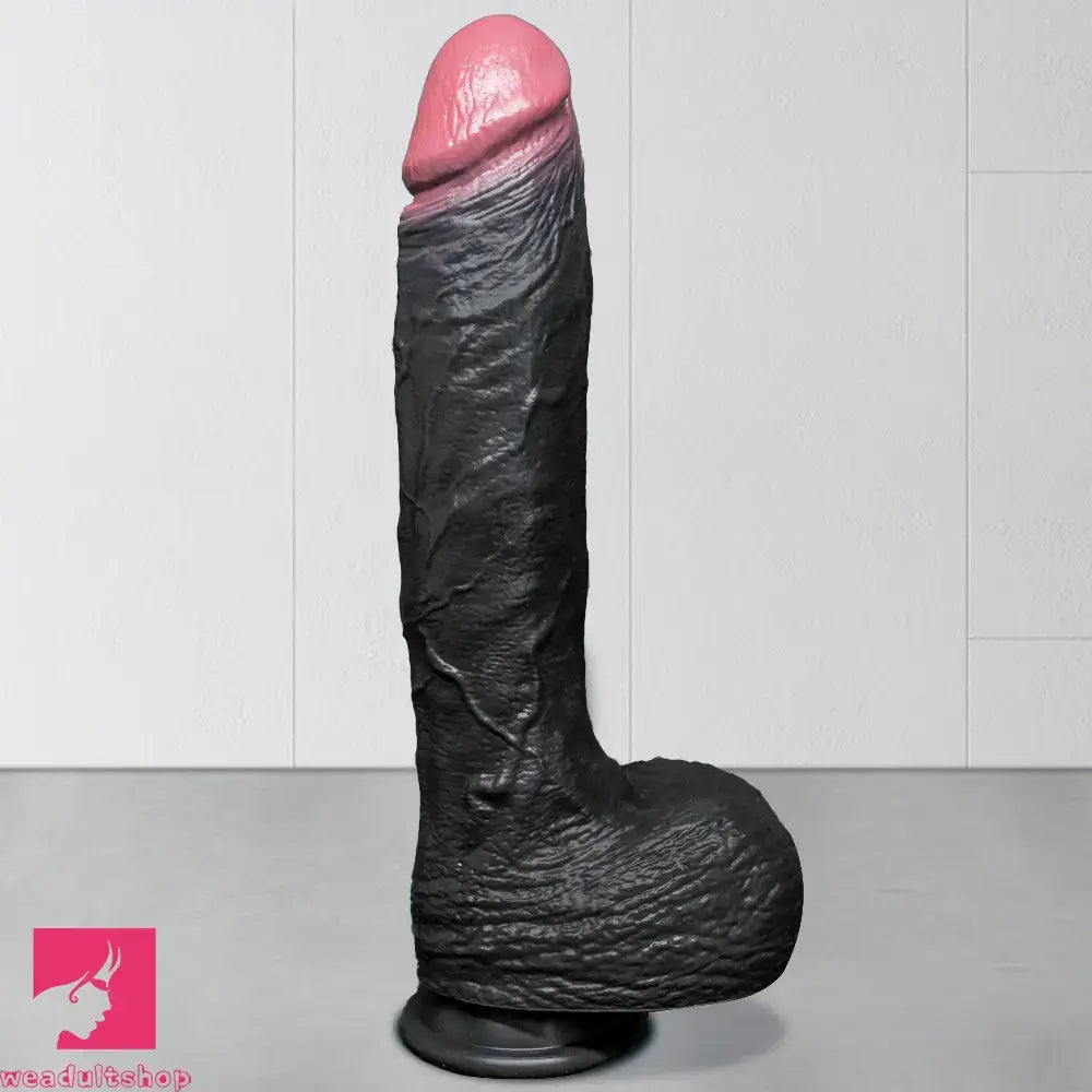 7.87in 10.03in 11.88in Dual Density Silicone Lifelike Big Dildo Love Dilator