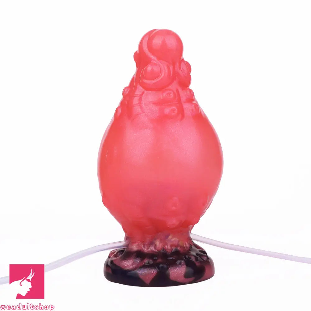 5.91in Fantasy Octopus Silicone Flexible Inflatable Spraying Water Dildo