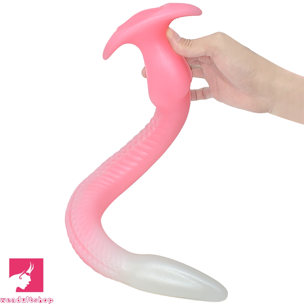 12.2in 15.94in 20.87in Snake Long Huge Animal Luminous Dildo For Prostate