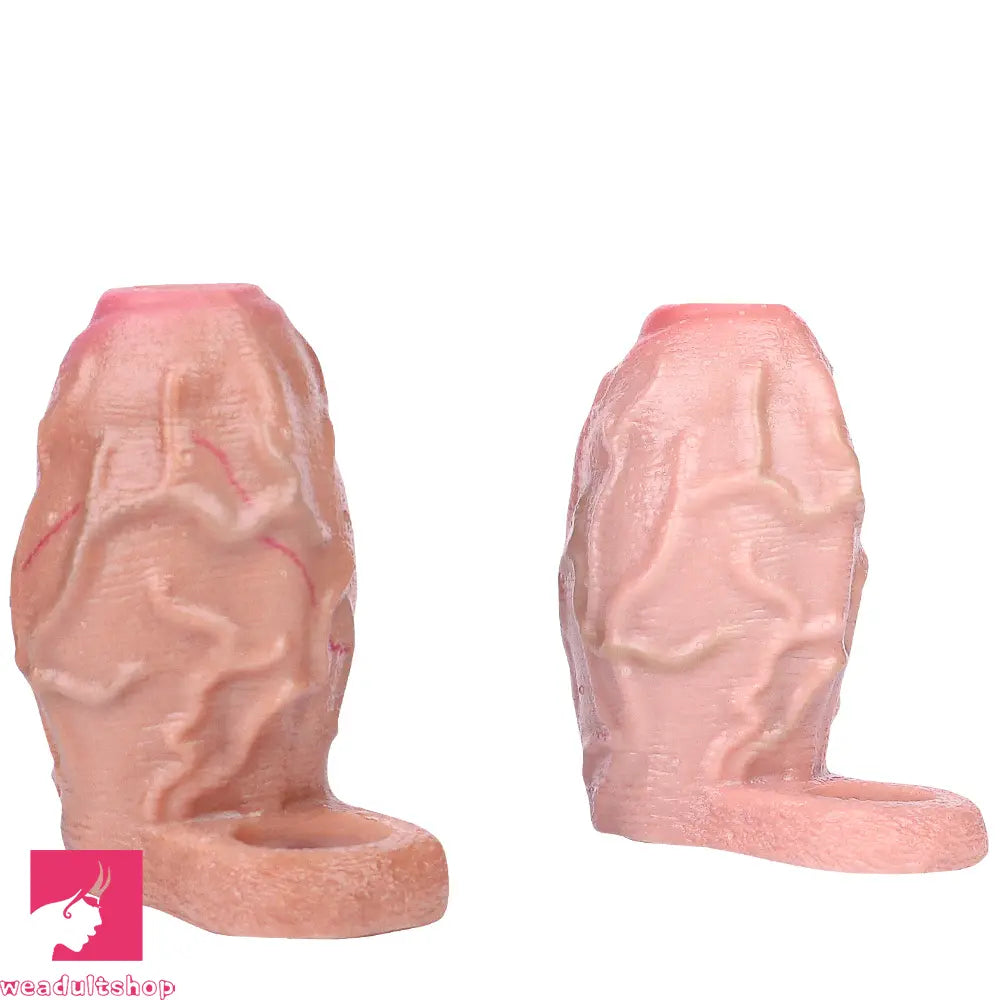 3.81in Realistic Penis Cock Dildo Sleeve Extender For Thicken Cock Toy