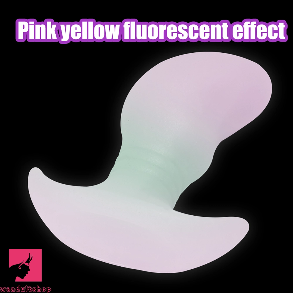 4.52in 5.31in 6.69in Luminous Soft Small Silicone Butt Plug Dildo Prostate
