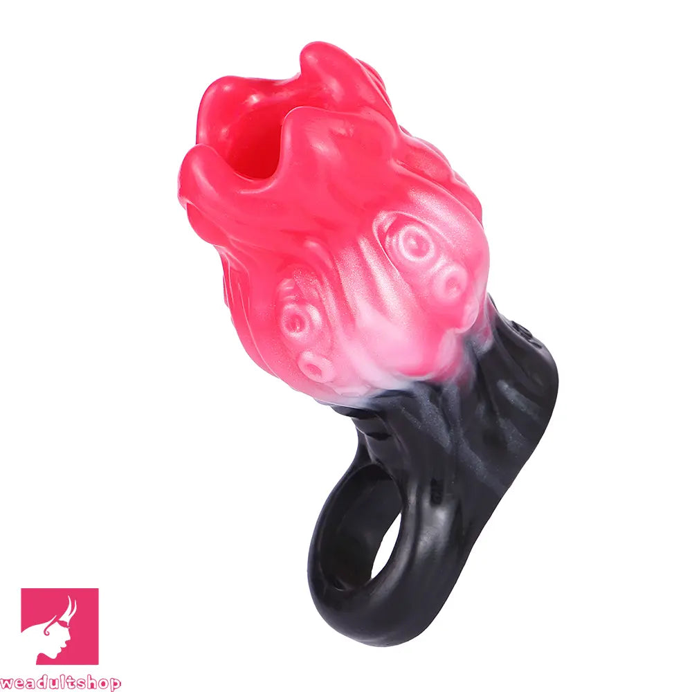 4.4in 5.11in 5.86in Fantasy Tentacle Silicone Dildo Sleeve Crown Top Quality