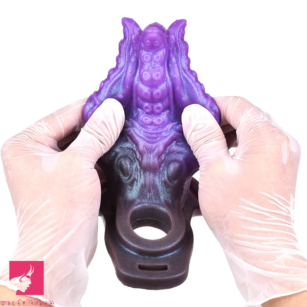5.59in Dragon Beast Creature Silicone Flexible Fantasy Hollow Dildo Sleeve