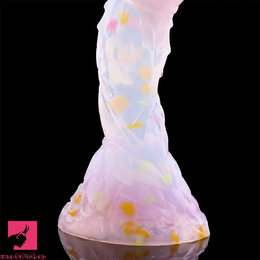 4.68in 5.9in 7.16in 8.26in Fantasy Spiked Silicone Soft Dildo With Key Chain