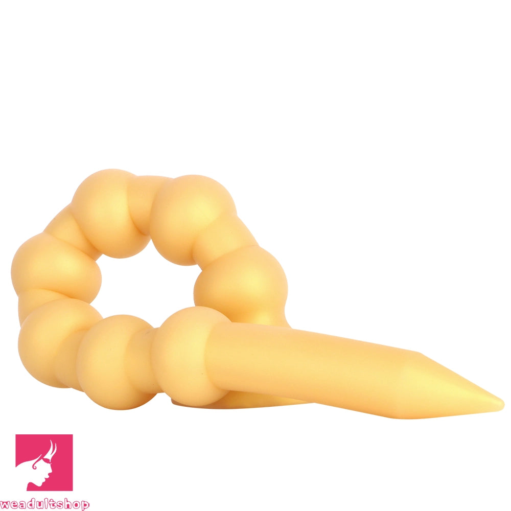 23.62in Soft Seven Beads Expansion Long Deep Huge Anal Plug Cock Dildo