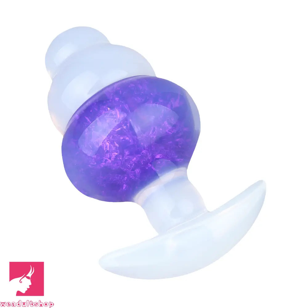 4.53in Luminous Silicone Anal Beads Dildo Anal Love Toy For Women Clit